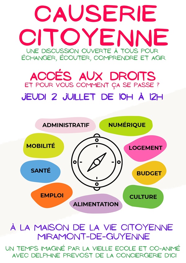 Causerie citoyenne : Accès au droit - Et pour vous, comment ça se passe ?