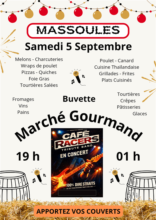 Marché Gourmand fin d'été à Massoules 2026