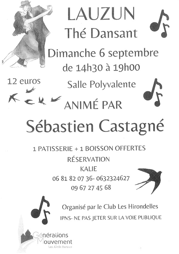Thé dansant du Club Les Hirondelles
