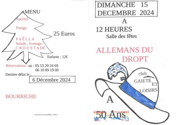 Les 50 ans du Club Gaieté et Loisirs