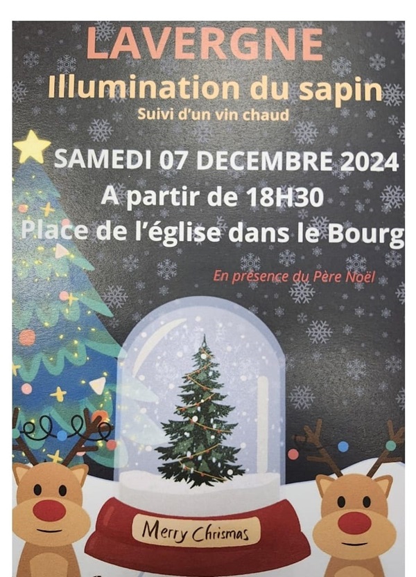 Illuminations du sapin de Noël