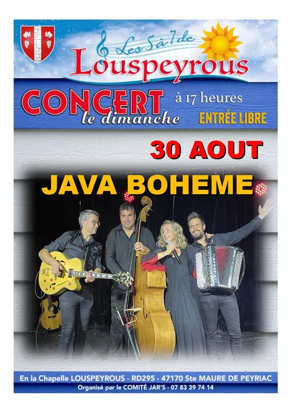 Concert Les 5 à 7 de Louspeyrous