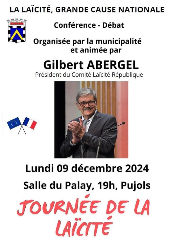 Conférence "La Laïcité, grande cause nationale" par Gilbert Abergel