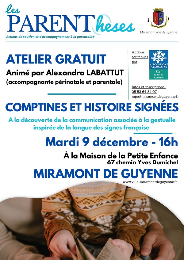 Atelier parenthèse : comptines et histoires signées