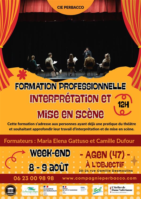 Formation professionnelle : Interprétation et mise en scène