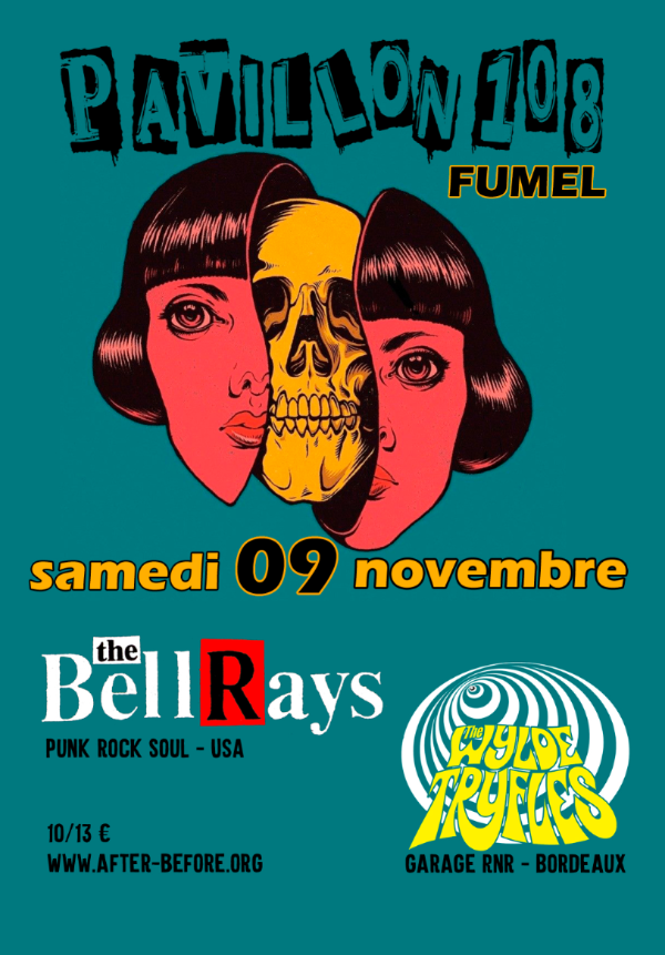 Soirée concert au Pavillon 108 - The BelleRays et The... Le 9 nov 2024