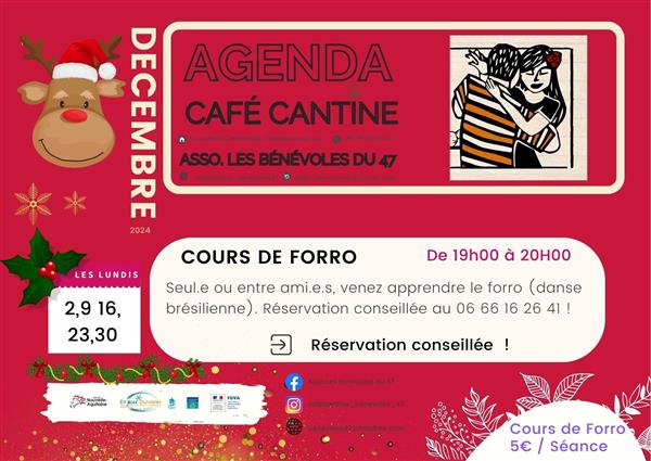 Cours de Forro Du 16/12/2024 au 27/1/2025