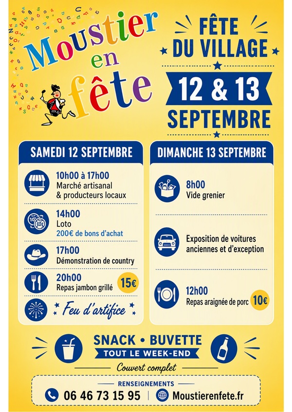 Vide-greniers de Moustier en fête