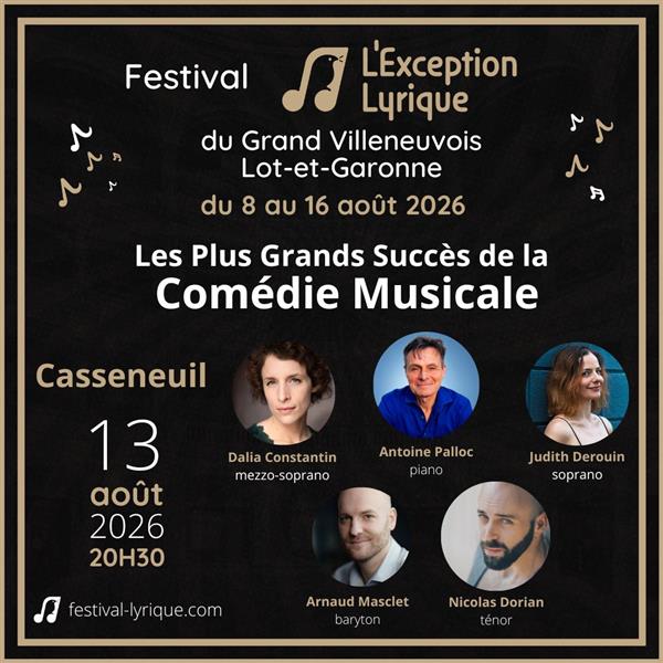 Festival Lyrique - Les plus Grands Succès de la Comédie Musicale 2026