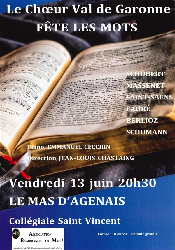 Le Chœur Val de Garonne FÊTE LES MOTS