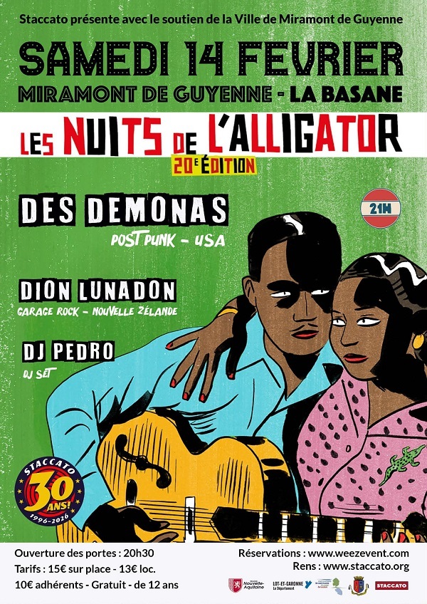 Concert Staccato - Les nuits de l'alligator