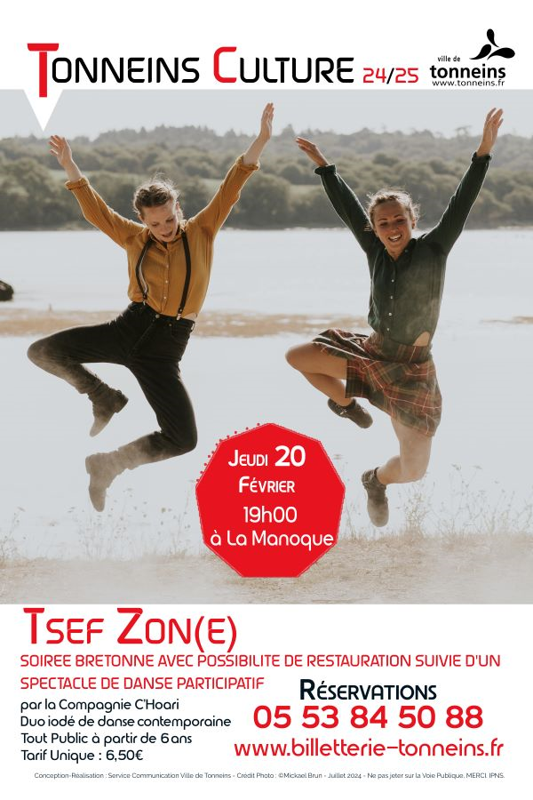 Duo iodé de danse contemporaine - "TSEF ZON(E)" Le 20 fév 2025