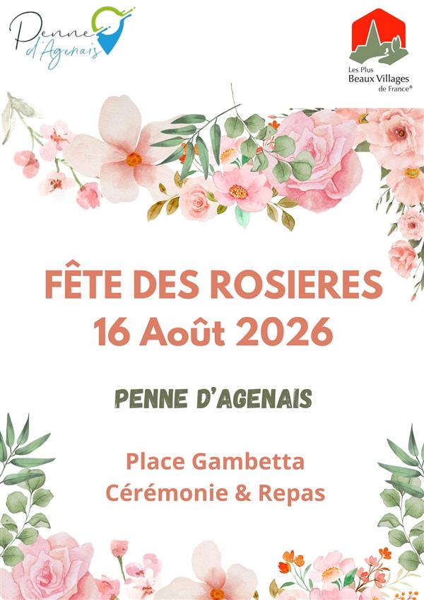 Fête des Rosières  - Penne d'Agenais 2026