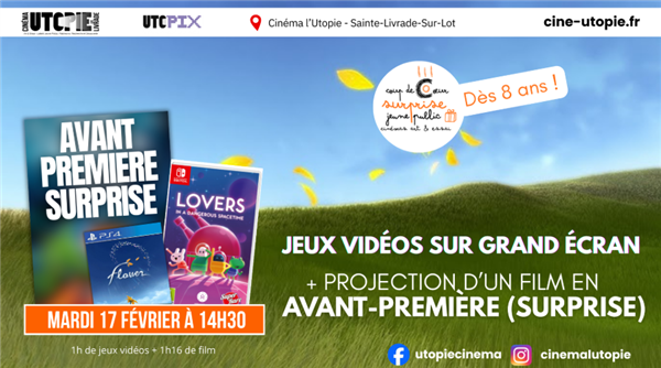 Avant-première surprise : Cinéma et jeux-vidéos