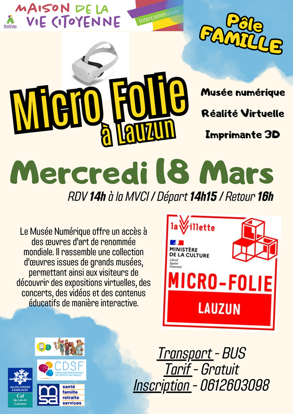 Sortie micro folie