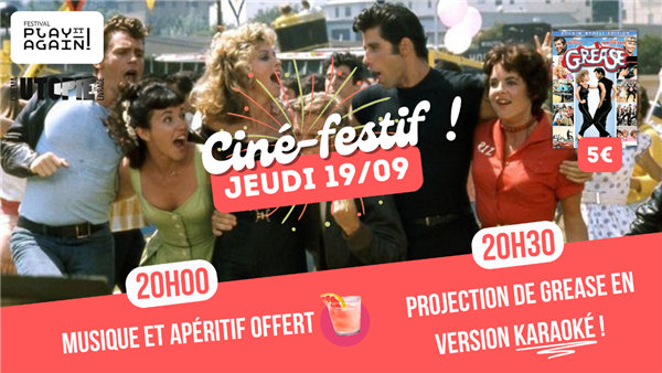 Ciné-Festif : Grease Le 19 sept 2024