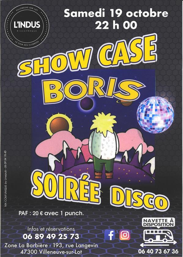 Show Case Boris, soirée disco Le 19 oct 2024