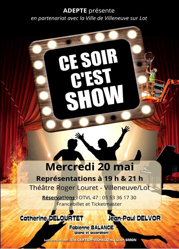 Ce soir, c'est show de et avec Catherine Delourtet et JeanPaul Delvor