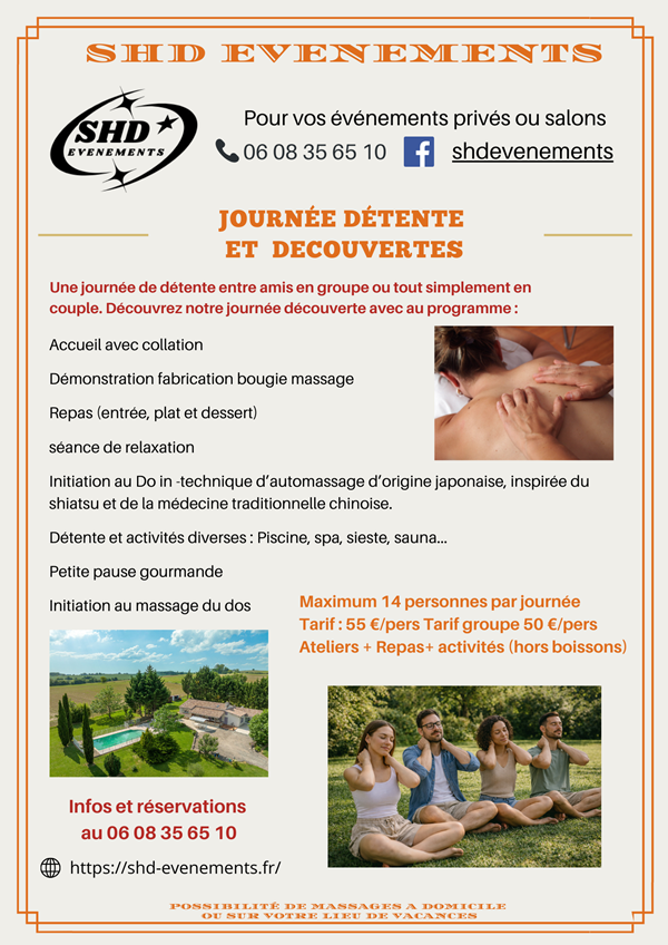 Journée détente groupe et découvertes