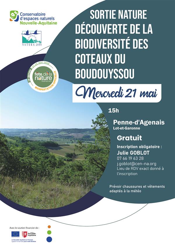Sortie nature - biodiversité des Coteaux du Boudouyssou
