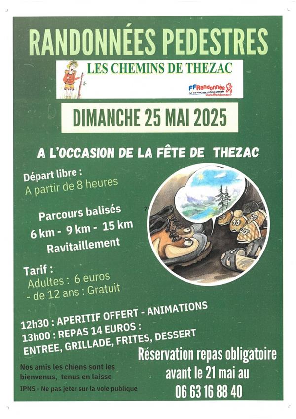 Randonnées pédestres à l'occasion de la fête de Thezac