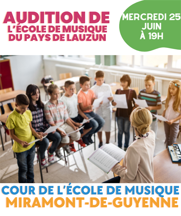 Audition de l'École de musique du Pays de Lauzun