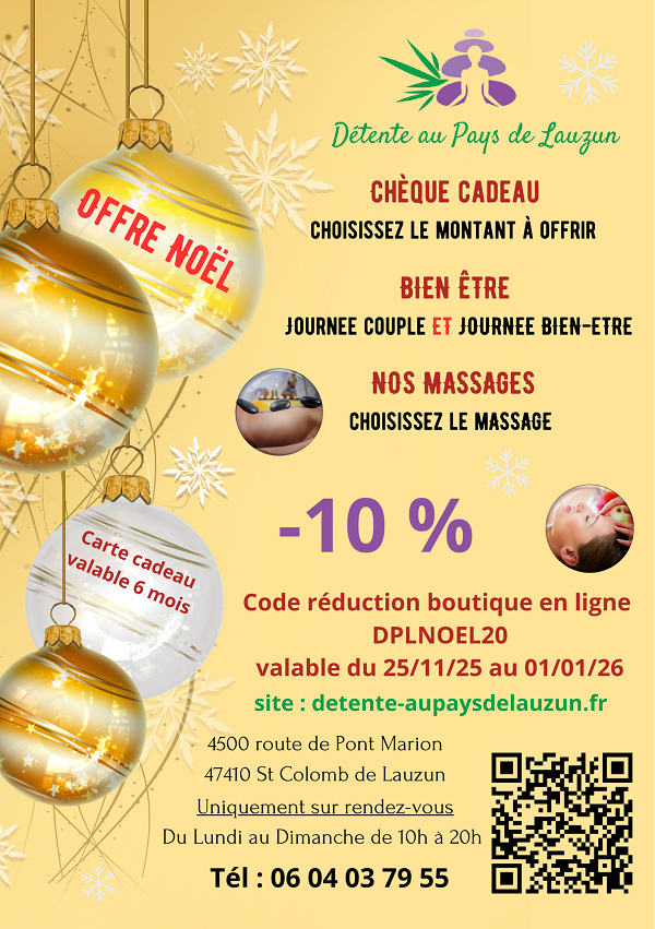 Chèque cadeau - offre de Noël