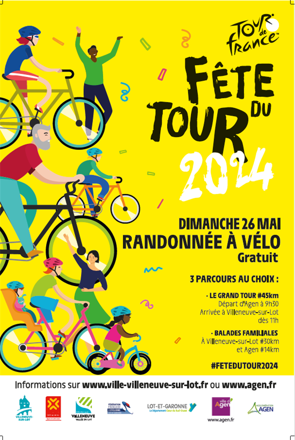 Fête du Tour 2024 - Randonnées à vélo Le 26 mai 2024
