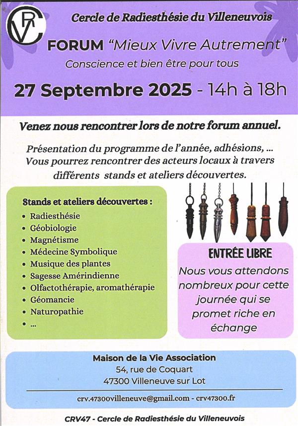 Forum "Mieux vivre autrement"
