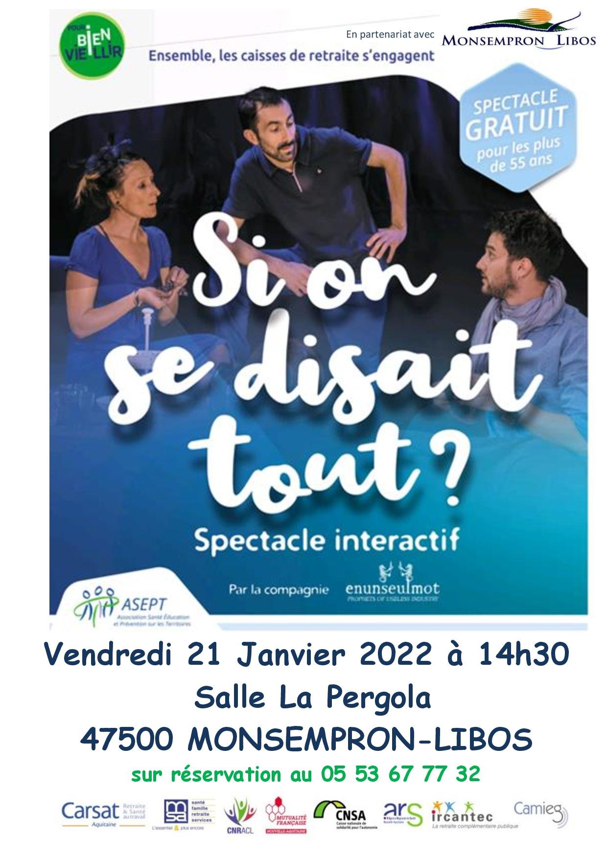 Spectacle interactif "Si on se disait tout"