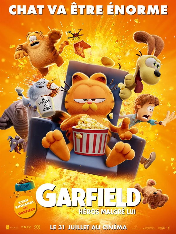 Cinéma - Garfield : Héros malgré lui Le 28 sept 2024