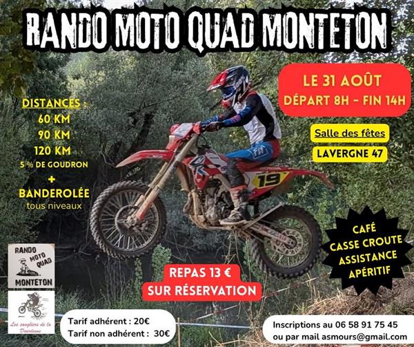Randonnée moto et quads