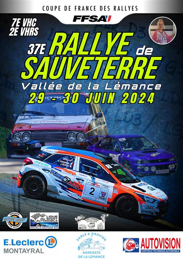 37e Rallye de Sauveterre - Vallée de la Lémance & VHC - VHRS 