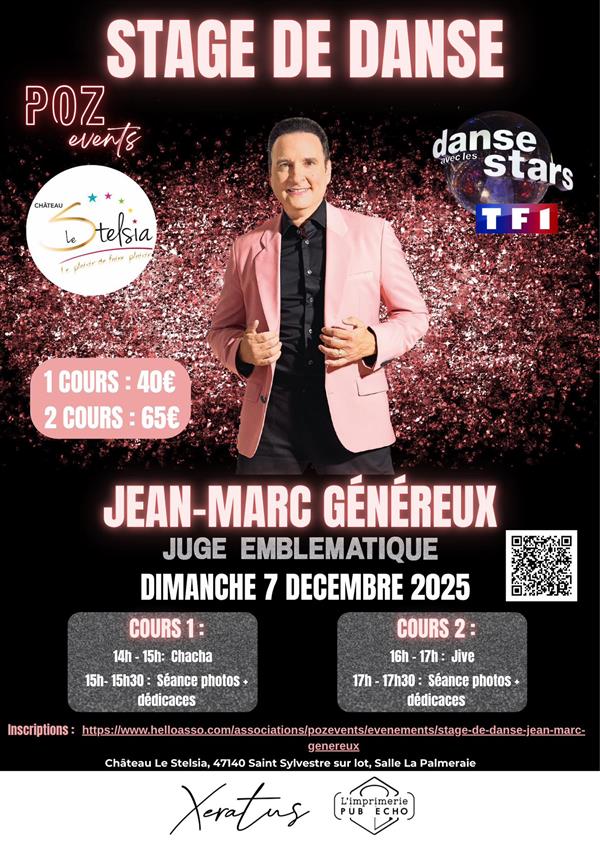 Stage de danse avec Jean-Marc Généreux