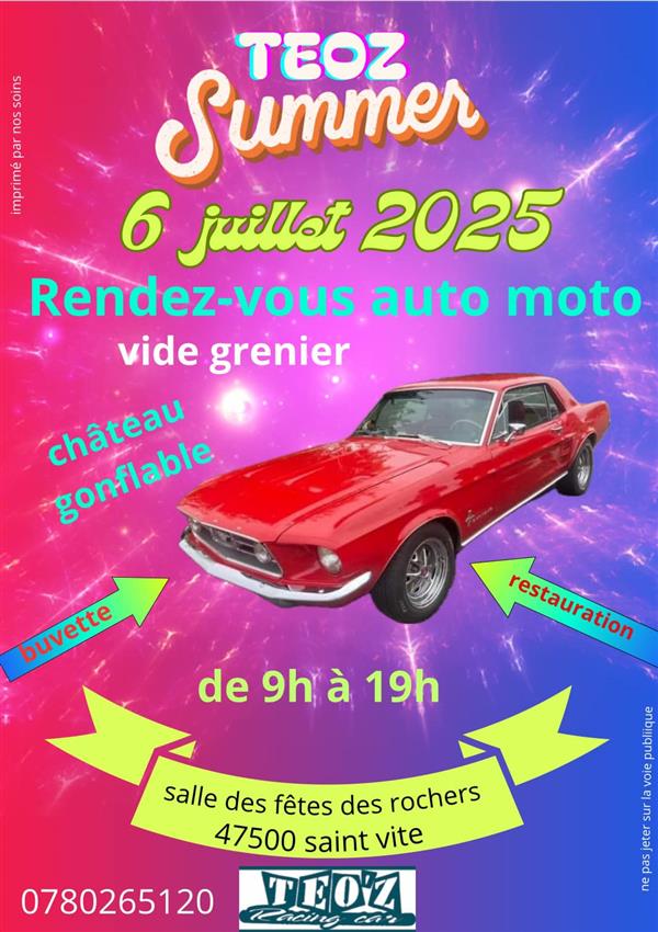 Teoz Summer : Vide grenier et rendez-vous auto moto