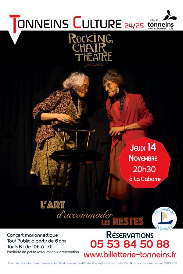 Les Jeudis de La Gabarre, Théâtre - Concert Marionnettique... Le 14 nov 2024