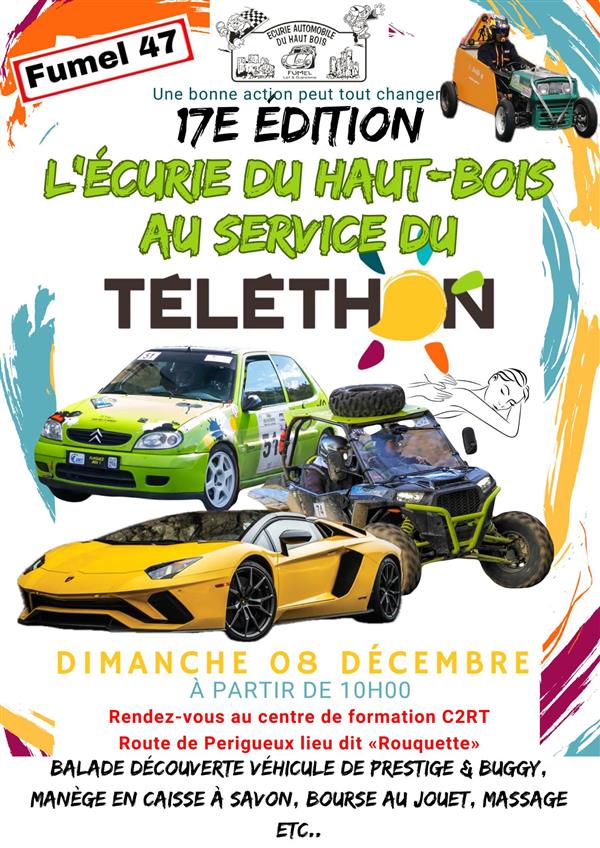 17e édition : l'Ecurie du Haut-Bois au service du Téléthon