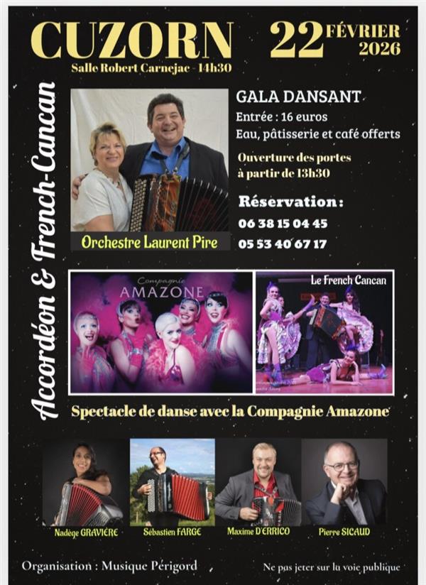 Gala dansant : accordéon et French-Cancan