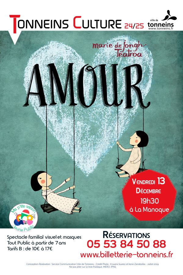 Spectacle familial, visuel et masques - "Amour" Le 13 déc 2024