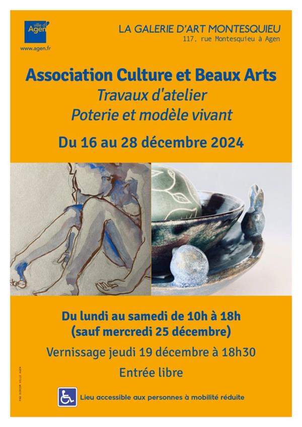 Expostion peintures, céramiques et poteries par l