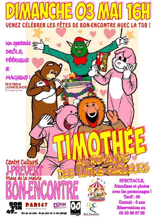 Théâtre : “TIMOTHÉE AU ROYAUME DES LUTINS FARCEURS”