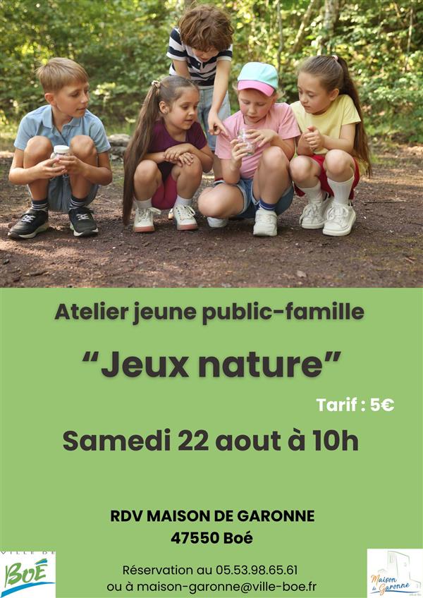 Atelier-animation "jeux nature" 