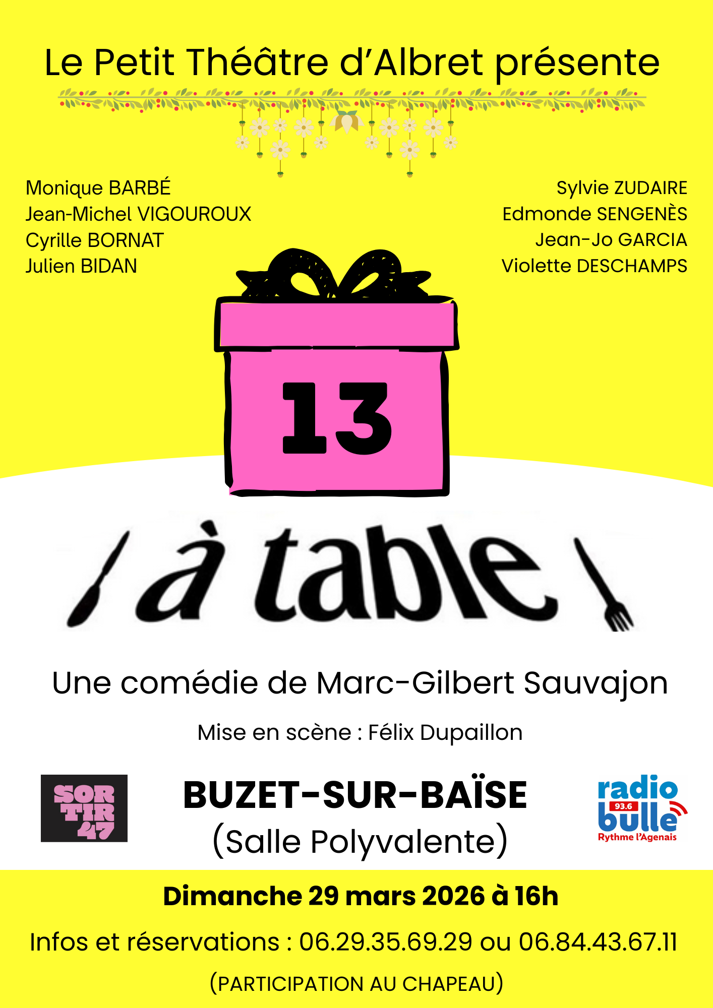 Théâtre : À table !