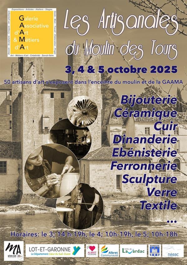 Exposition : Les artisanales du Moulin des Tours