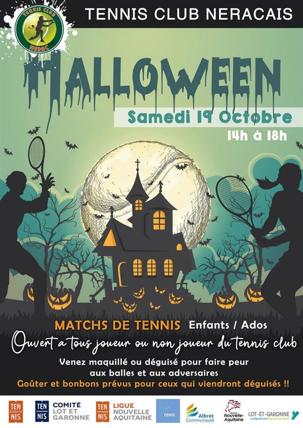 Halloween au Tennis Club Néracais Le 19 oct 2024