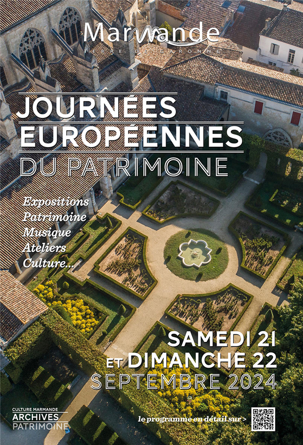 Journées Européennes du Patrimoine à Marmande Du 21 au 22 sept 2024