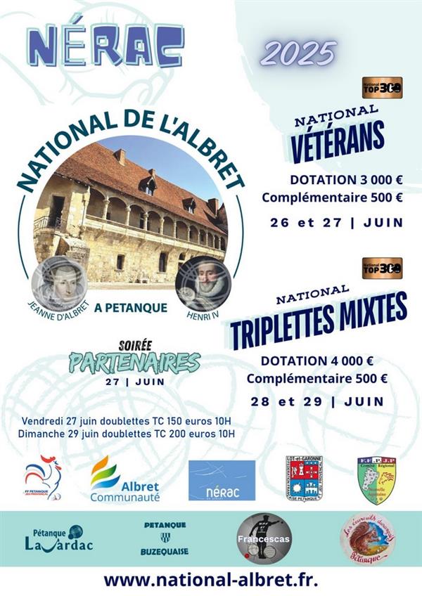 Pétanque : National de l'Albret