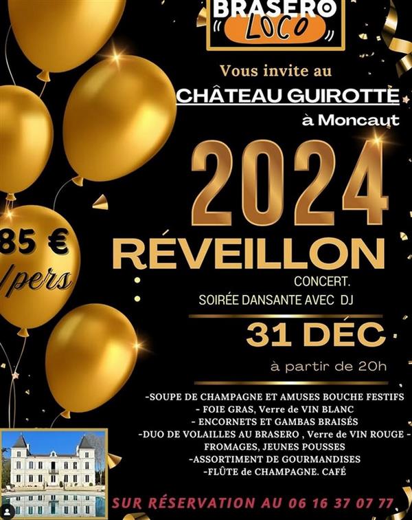 Réveillon du Nouvel An au Château Guirotte Le 31 déc 2024