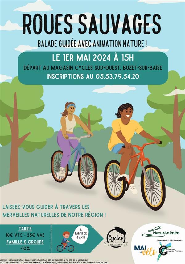 Roues sauvages : balade guidée avec animation nature