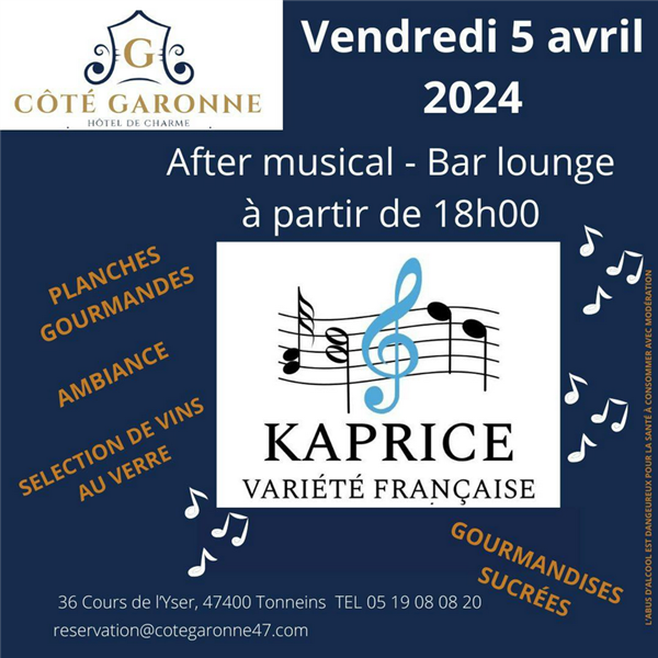 After musical à Côté Garonne - Le Balcon des Dames